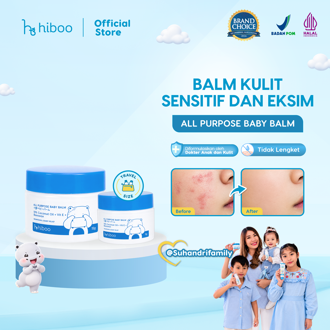 Hiboo Hiboo All Purpose Baby Balm with 10% Coconut Oil + Vit E + Beeswax