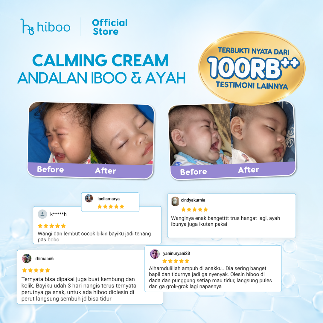 Hiboo Zzz Calming Baby Cream with 7X Essential Oils + Shea Butter + Aloe Vera