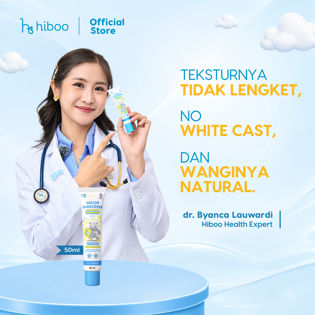 Hiboo Mochi Double Protection Physical Sunscreen SPF 50+ PA++++ with Anti Mosquito Fresh Scent