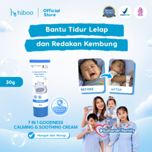 Hiboo Zzz Calming Baby Cream with 7X Essential Oils + Shea Butter + Aloe Vera - 30 gram