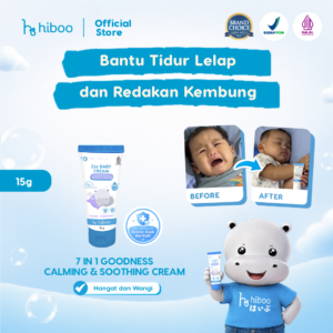 Hiboo Zzz Calming Baby Cream with 7X Essential Oils + Shea Butter + Aloe Vera - 15 gram
